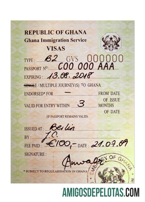 Visto para GANA baixar para verificação